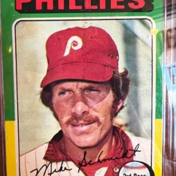 1975 TOPPS #70 MIKE SCHMIDT CSG 4 - Picture 2 of 4